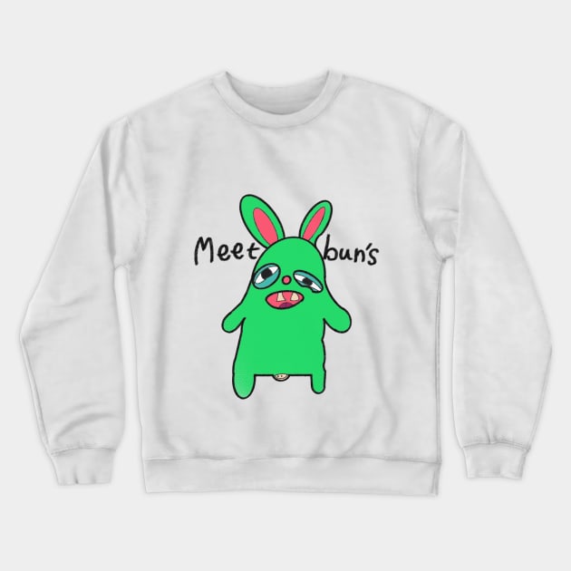 Meet Buns Crewneck Sweatshirt by HAPHEART.COM